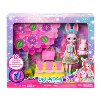 Enchantimals Coffret Sœurs avec Mini-poupées Patter et Piera Paon, 2 Mini-Figurines animales et Accessoires, Jouet pour Enfant, HCF83