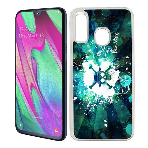Coque pour Samsung Galaxy A40 -  One Piece Neon Vert