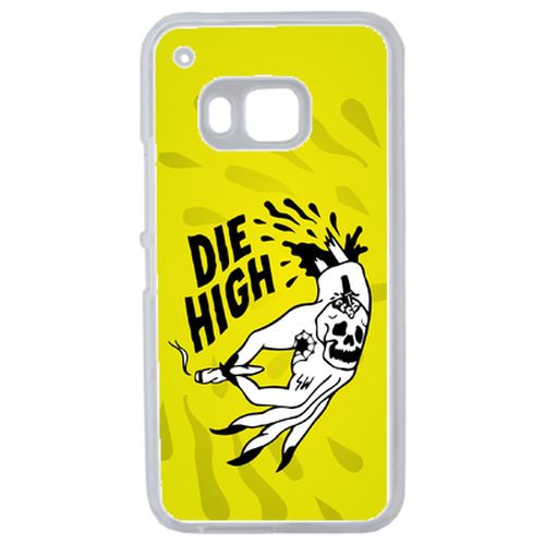 Coque Die High Fond Jaune Compatible Htc One 2 M9 Transparent