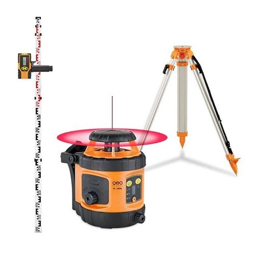 Pack laser rotatif automatique horizontal portée 400m FL 190A + trépied + mire GEO FENNEL 292190-S01