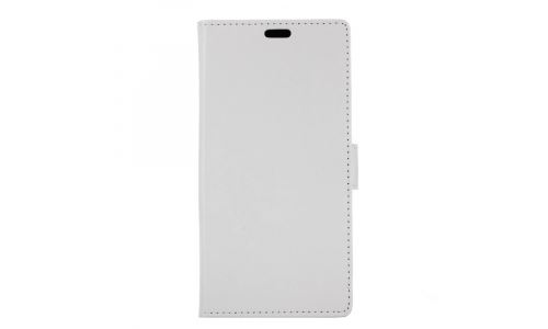 Etui type portefeuille blanc Huawei Y6 (2018) rabat latéral articulé fonction stand