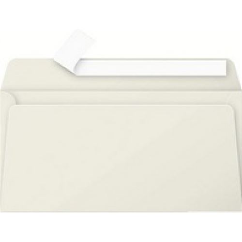 Clairefontaine 5445C - Paquet de 20 Enveloppes Auto-Adhésives - Format DL  11x22cm - 120g/m² - Coloris Ivoire - Invitation Evènements et  Correspondance