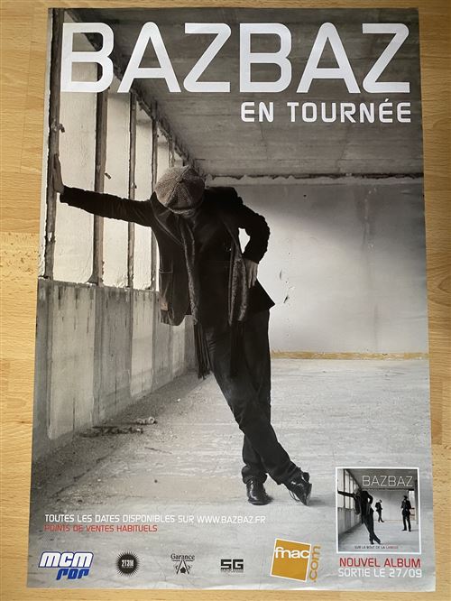 Bazbaz - En Tournée - 40x60cm - Affiche