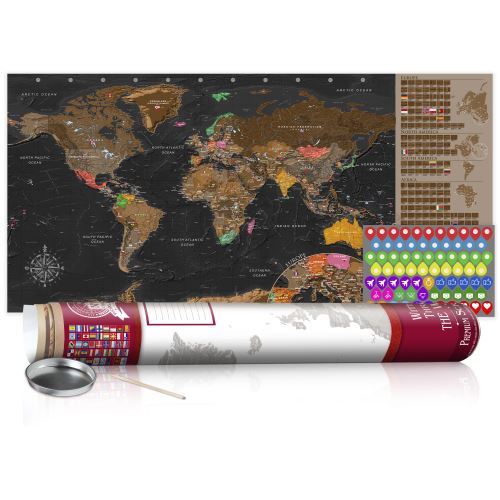 Carte à gratter - Carte brune - poster (version anglaise) - Décoration, image, art |