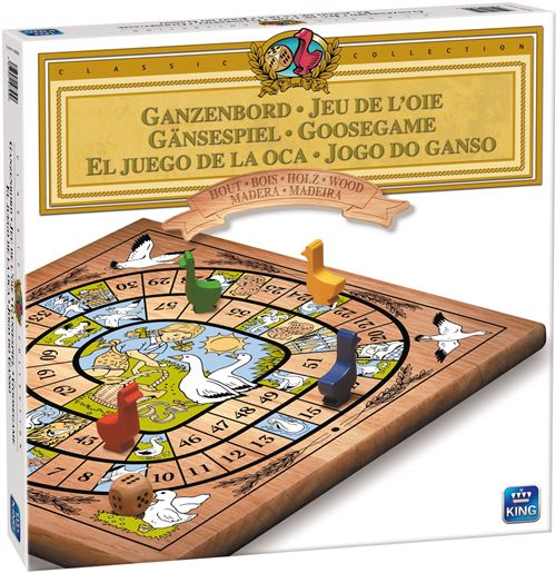 King jeu de plateau bois d'oie
