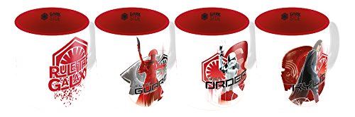 SD toys - Set 4 Tasses Expresso Star Wars Les Derniers Jedi - First Order - 8435450200656