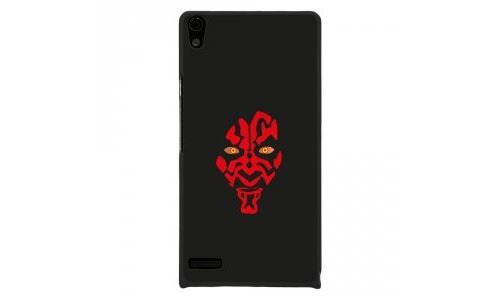 Coque rigide pour Huawei Ascend P6 avec impression Motifs Dark rouge