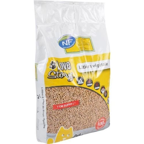 Meilleurs prix pour Litiere vegetale 7 L - Granules 100% fibres vegetales - Pour chat