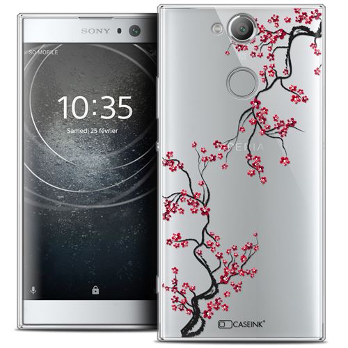 Coque Sony Xperia XA2 (5.2 ) CASEINK Housse Etui [Crystal Gel HD Collection Summer Design Sakura - Souple - Ultra Fin - Imprimé en France]