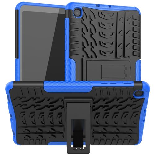 Coque en TPU Combo de style de pneu 2 en 1 bleu pour votre Samsung Galaxy Tab A 8.4 (2020)