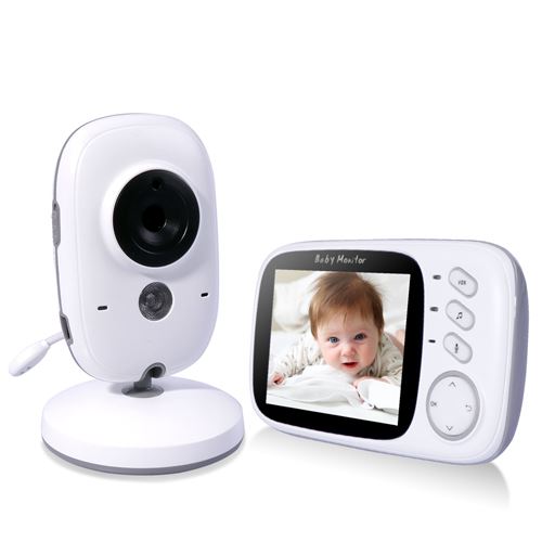 Moniteur Bébé Caméra De Garde D’enfant Vidéo Bidirectionnelle Ecran 3.2 Pouces Sans Fil