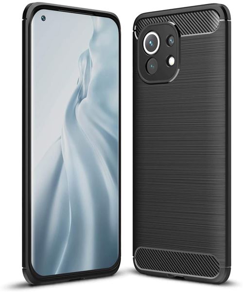 Advansia Coque de protection pour Xiaomi Mi 11 Carbone Noir