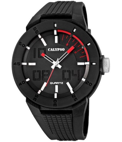 Calypso Montre Homme K5629/2 Rouge, Noir