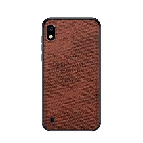 Etui en PU Honorable Series hybride marron pour votre Samsung Galaxy A10