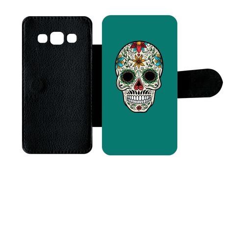 Etui À Rabat Samsung Galaxy A3 Crane Couleurs Fond Vert