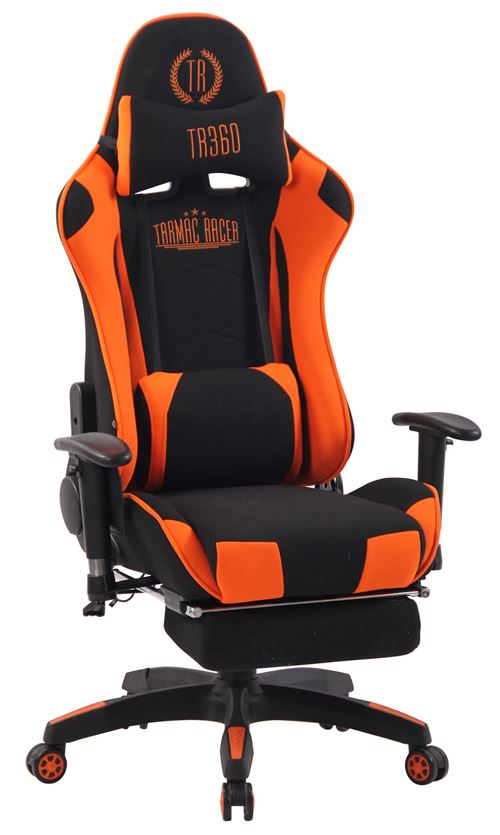 Fauteuil de Bureau Turbo XFM Tissu , Noir / Orange