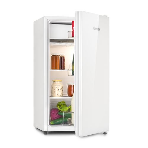 Réfrigérateur - Klarstein Luminance Frost - 91L avec freezer - clayettes amovibles - Blanc