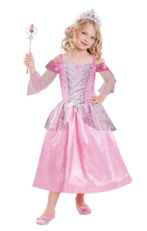 Amscan costume Princesse filles polyester rose 4-6 ans