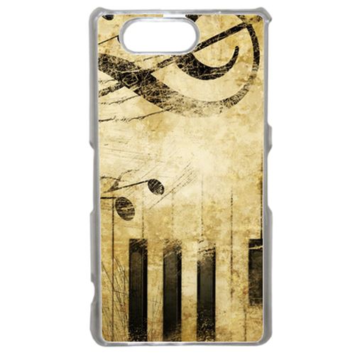 Coque Piano Note Musique Compatible Sony Xperia Z3 Transparent
