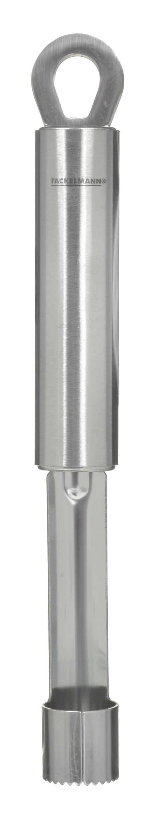 Fackelmann 40438 vide-pomme avec poignée ovale acier inoxydable argent 20 x 22 x 2 cm