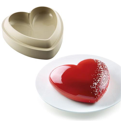 Moule Batticuore 20,5 cm - Silikomart - Beige - Silicone