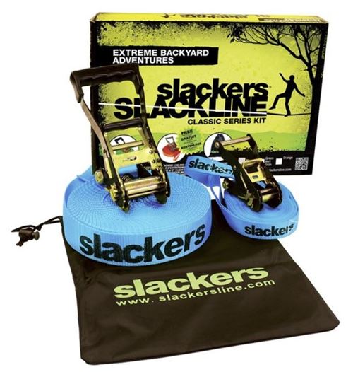 Jeu De Plein Air Slaker Kit D'Apprentissage Slackline Bleu