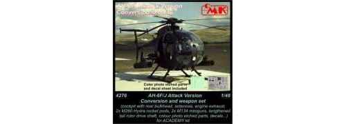 AH-6F/AH-6J Little Bird (Attack) Conversion et set d'armement (conçu pour les maquettes Academy) USA