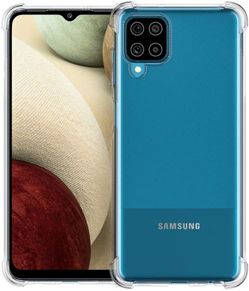 Coque pour Samsung Galaxy A12 4G Souple Transparente flexible Bumper en Gel TPU Silicone avec bords renforcés XEPTIO