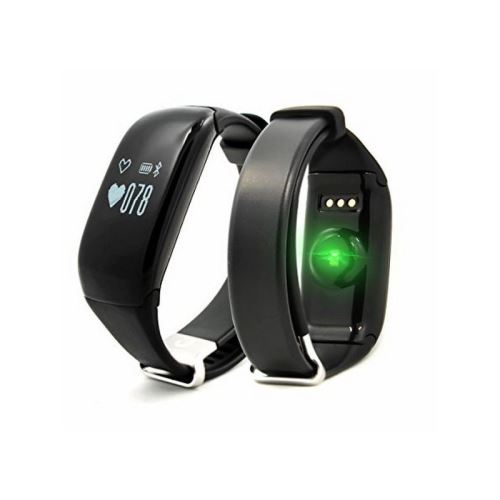 Bracelet d'activités brigmton bsport-14-n oled 0.66' bluetooth 4.0 ip67 android /ios 26 g noir