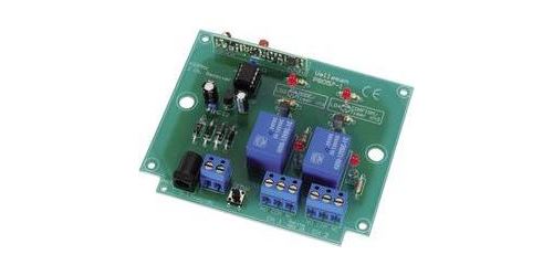 Kit récepteur RF 2 canaux Velleman K8057 kit à monter 9 - 12 V AC/DC
