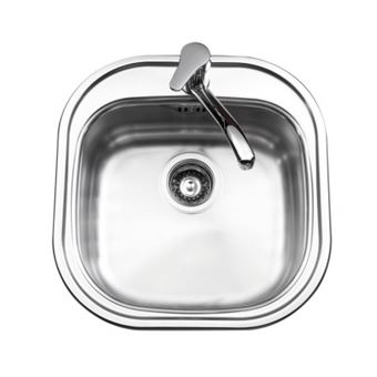 Ewi Evier Cuisine A Encastrer 1 Cuve Sans Egouttoir Opale Inox
