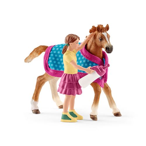 Schleich Foal with Blanket