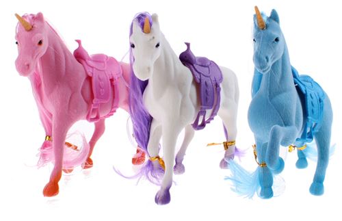 Toi-Toys PLAYSET Unicorn Stable rose 4 pièces / blanc / bleu
