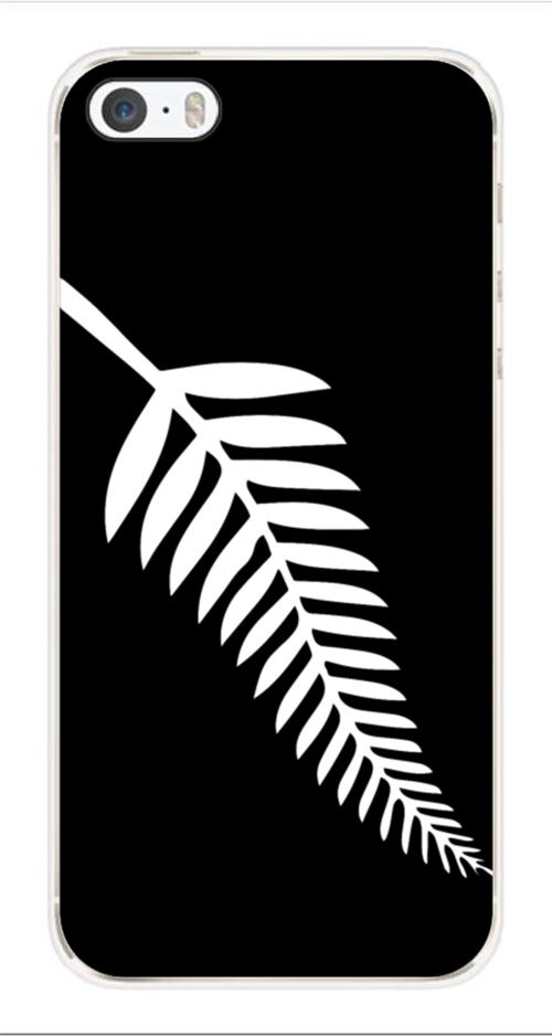 Coque en silicone imprimée compatible iPhone 5 iPhone 5S Drapeau All-black