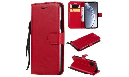 Etui iPhone-11 Pro coloris rouge rabat latéral fonction stand