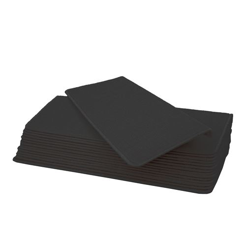 Lot de 15 tapis pour marches éscalier MENDLER HWC-G49 65x25cm noir anthracite