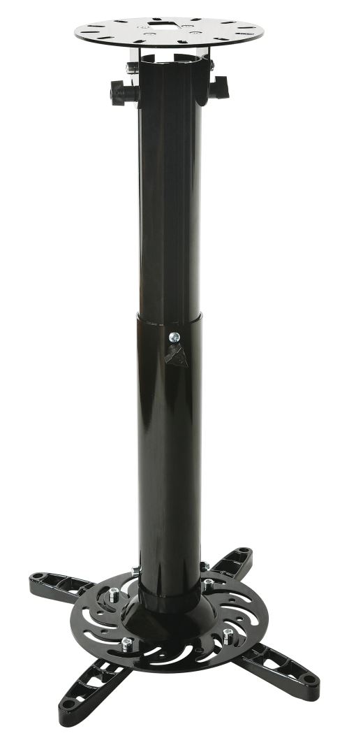 Pcm 200 50-77 - support plafond pour vidéoprojecteur avec mat réglable de 50 cm à 77 cm - noir