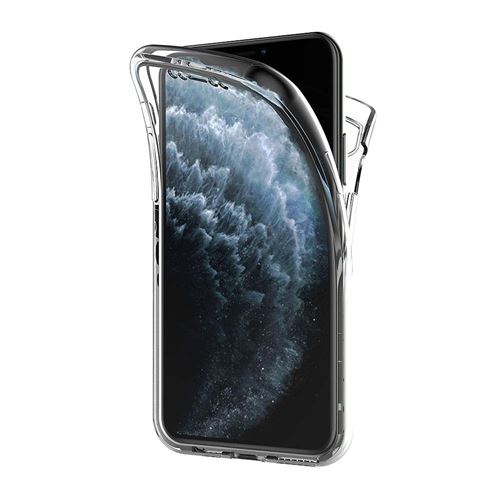 Coque pour Apple iPhone 11 PRO - Protection Silicone Intégrale Transparent Souple Ultra Mince 2 Parties Avant Arrière Emboitable Phonillico®
