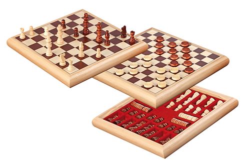 Philos jeu d'échecs en bois 32x32c