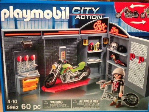 Garage de moto Playmobil 5982