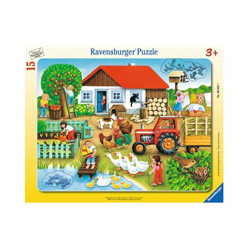 Puzzle 15 Pièces : Puzzle Cadre - Ferme, Ravensburger