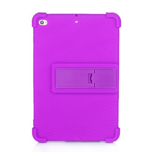 Étui en silicone souple avec support pour Apple iPad Mini 4/5 - Violet