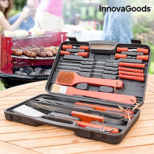 innovagoods ig116868 Valise de protection pour barbecues, Mixte Adulte, Noir/Orange, Taille unique