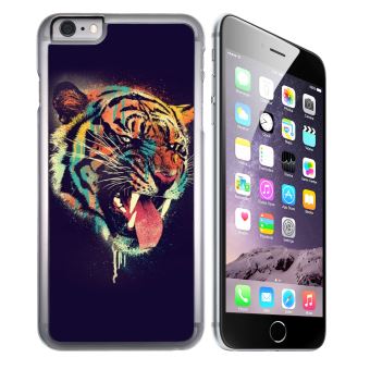 Coque Taperso Compatible Iphone 15 PRO Personnalisable Avec Motif Tigre Couleur Pastel