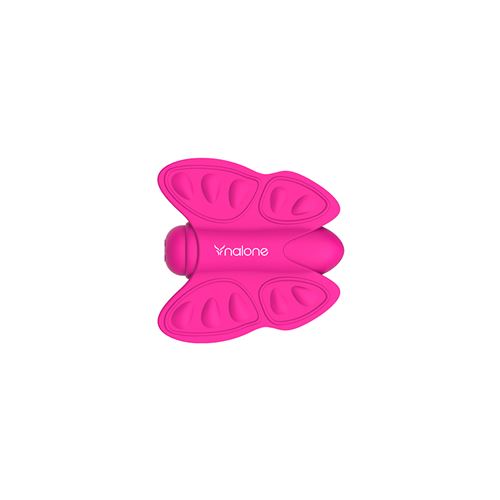 NALONE Madam Mini - Stimulateur de Zones Erogènes en forme de papillon, Sextoy en ABS & Silicone Médical Doux, Rose