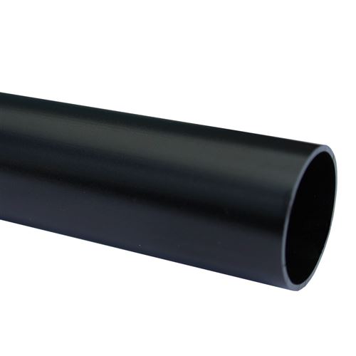 Lot de 1_Tube aluminium anodisé longueur 100 cm Ø 30 mm Noir