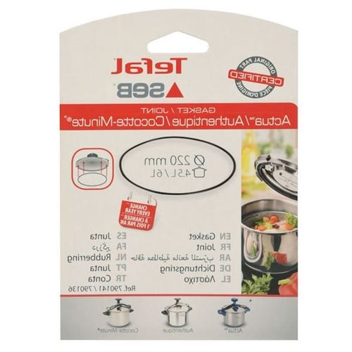 Joint pour cocotte 6 l - Seb - Noir - Silicone
