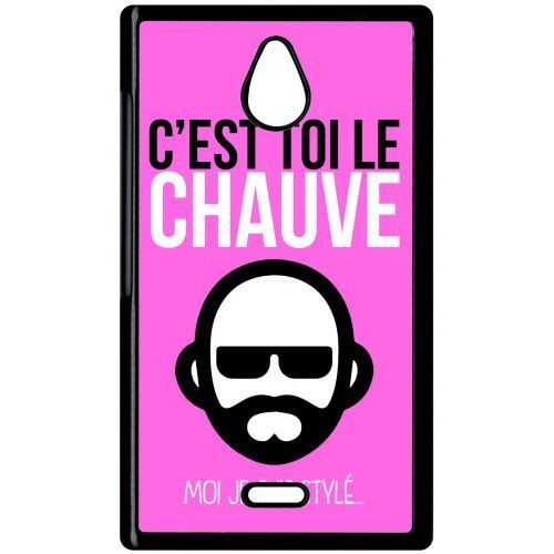 Coque nokia x1 01 c est toi le chauve moi je suis styl 9