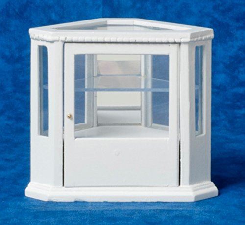 Dollhouse Miniature Corner Display Cabinet