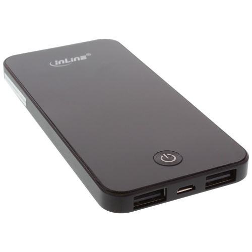 InLine® USB PowerBank 4000 mAh avec écran à LED de forme iPhone